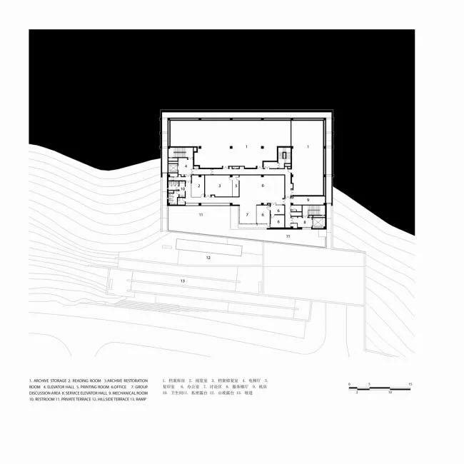 BIM建筑|坚实蕴藉，独看名胜：华润团体档案馆 / Studio Link-Arc