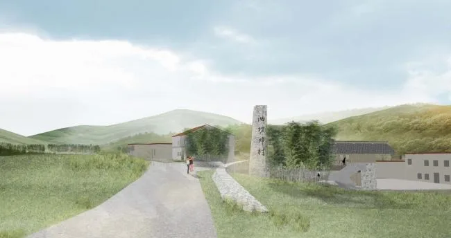 BIM建筑|蓝田县九间房镇油坊坪村景不雅设计 / 中国建筑西北设计研讨院·建筑装潢与情况艺术工程设计研讨院