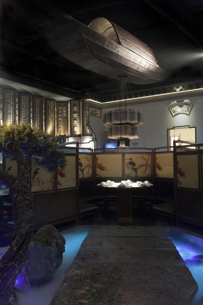 BIM建筑|闲庭散步，锦瑟韶华：江南里中餐厅，江苏常州／卧野空间设计事务所