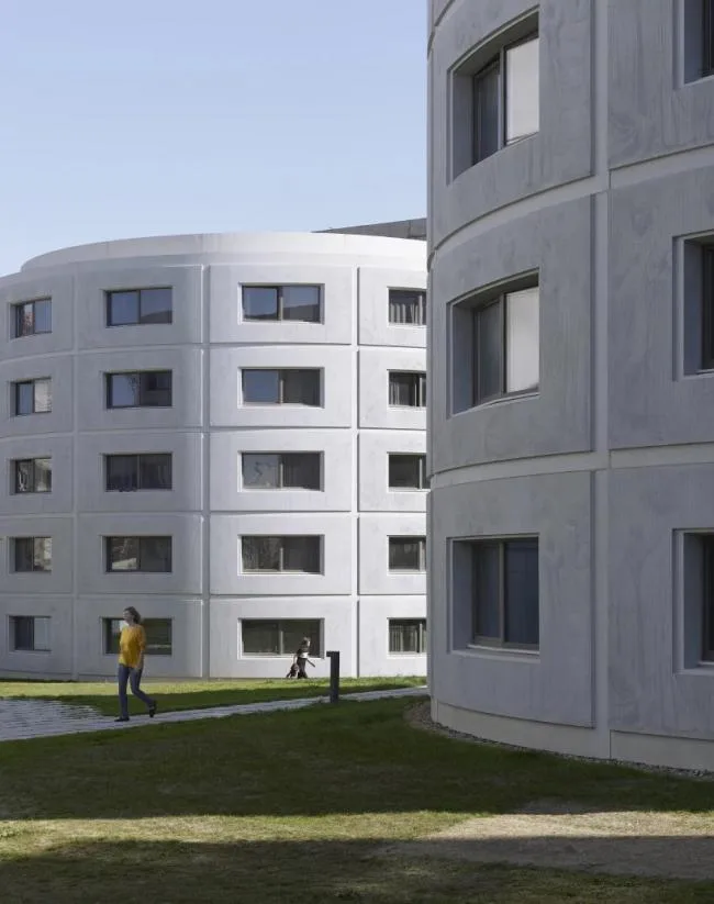 BIM建筑|雄壮壮阔，混凝土立面映出希腊神话故事：萨克莱年夜学学生公寓