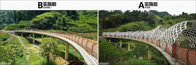 BIM建筑|陌上花开的乡土景不雅——福建年夜田绿道计划设计 / 上海选泉设计
