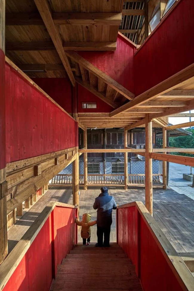 BIM建筑|片片黒瓦，融进传统村：高步书屋 / 喷鼻港中文年夜学建筑学院 Condition Lab