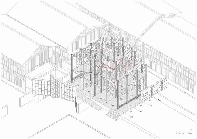 BIM建筑|片片黒瓦，融进传统村：高步书屋 / 喷鼻港中文年夜学建筑学院 Condition Lab