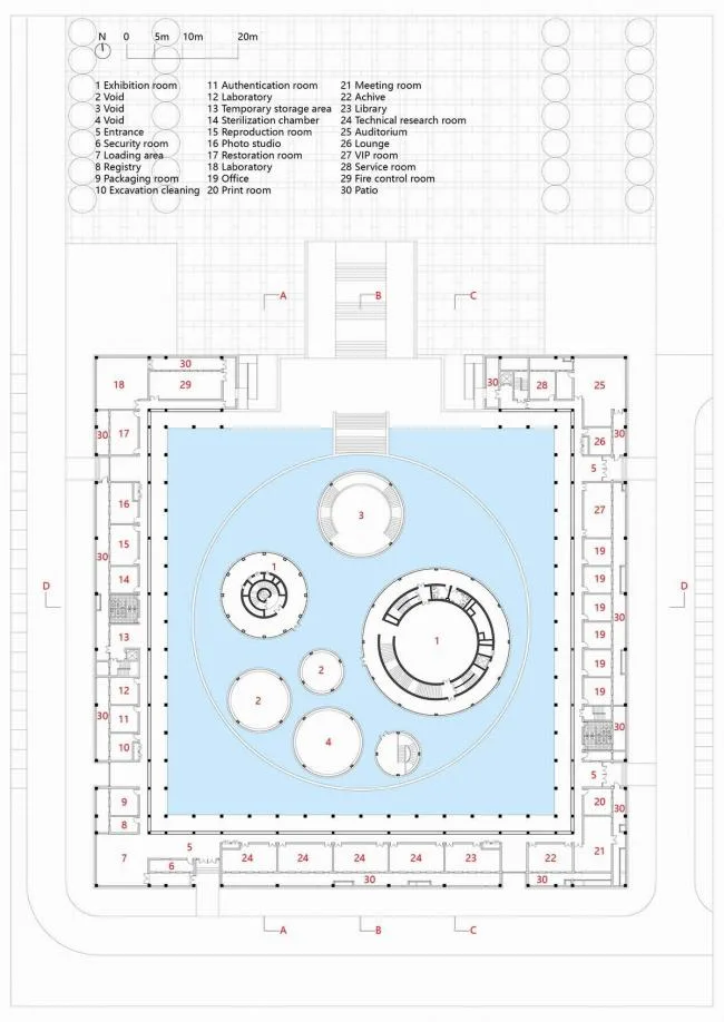 BIM建筑|极简翰墨勾画出的留白：邢窑博物馆 / 言川建筑