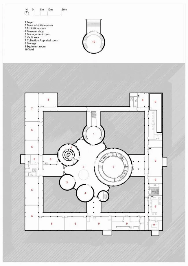 BIM建筑|极简翰墨勾画出的留白：邢窑博物馆 / 言川建筑