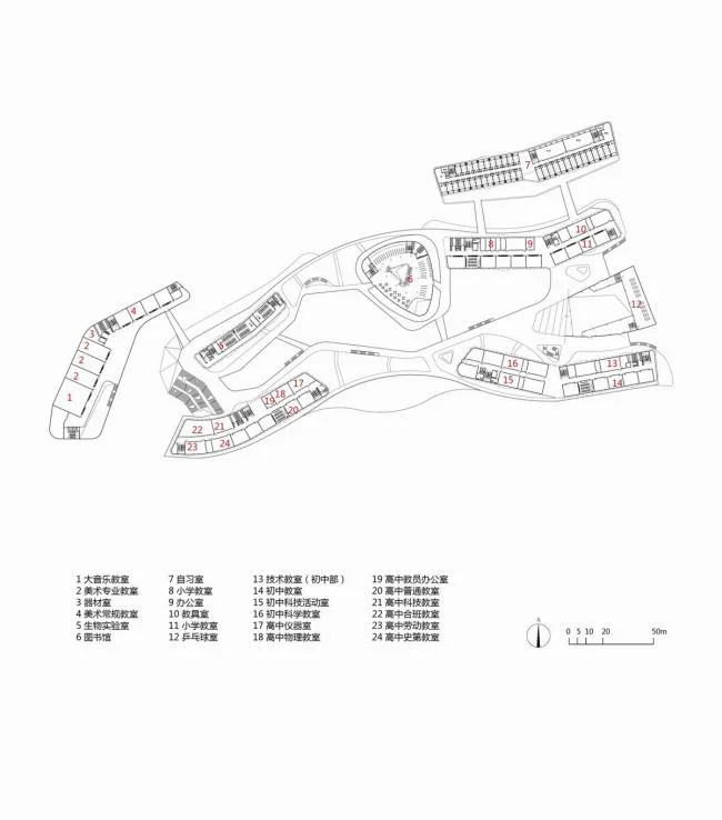BIM建筑|西塞山前的“白鹭”：上海交年夜教导团体（湖州）帕丁顿双语黉舍 / 思序设计