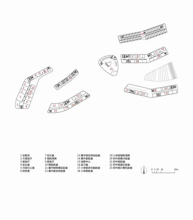 BIM建筑|西塞山前的“白鹭”：上海交年夜教导团体（湖州）帕丁顿双语黉舍 / 思序设计