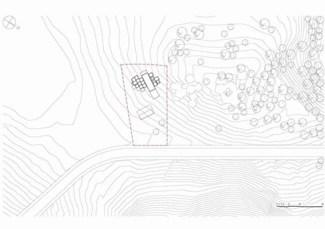 BIM建筑|一览山远海阔！像素化体块堆叠而成的纯白T台别墅