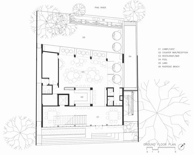 BIM建筑|如鱼群跃出海面，日光下闪闪发光的鱼鳞：清迈微型酒店