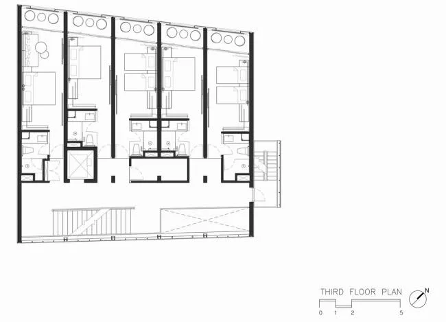 BIM建筑|如鱼群跃出海面，日光下闪闪发光的鱼鳞：清迈微型酒店
