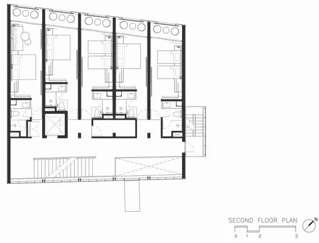 BIM建筑|如鱼群跃出海面，日光下闪闪发光的鱼鳞：清迈微型酒店