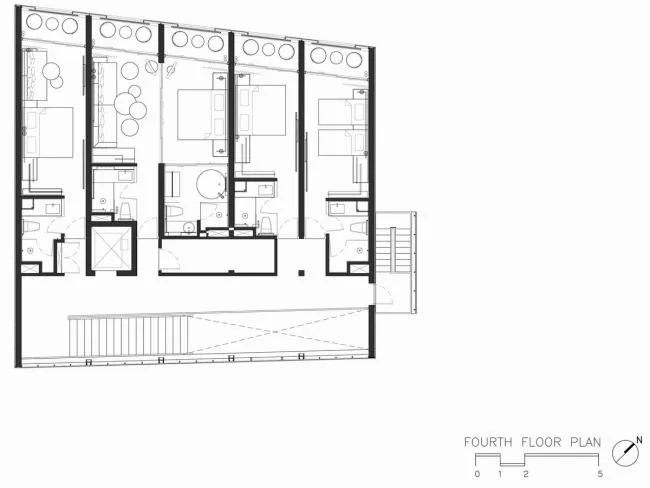 BIM建筑|如鱼群跃出海面，日光下闪闪发光的鱼鳞：清迈微型酒店