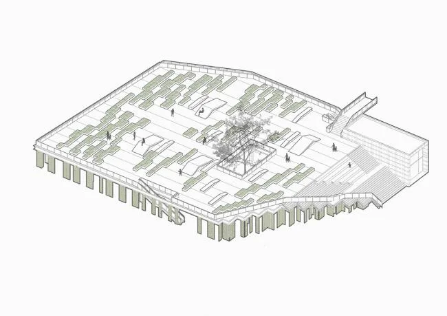 BIM建筑|城市之中的一抹抹绿意：莳植平台和体验馆 / 墨照建筑设计事务所