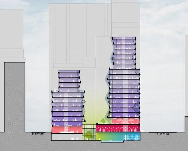 BIM建筑|立体派艺术融进汗青街区：纽约东22街121号公寓 / OMA