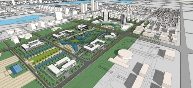 Sketchup规划模型|城市规划，现代风格，工业厂房，行政办公，居住建筑，商业金融，多层高层混合