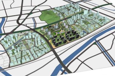 Sketchup规划模型|多层高层混合城市规划，现代风格-BIM建筑网