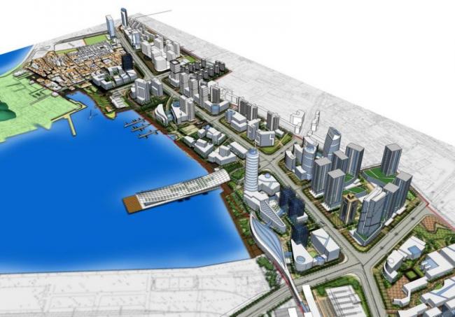 Sketchup Planning Model | Multi story High rise Mixed City Planning, Modern Style