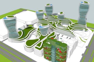 Sketchup规划模型|高层住宅办公，异型概念建筑，现代风格-BIM建筑网