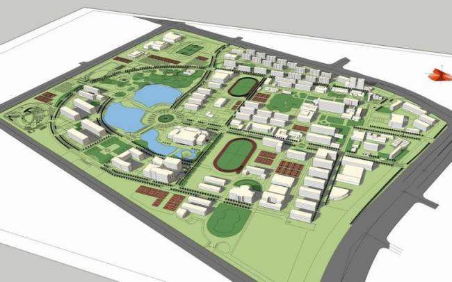 Sketchup Planning Model | Multi story School Campus Planning, Educational Architecture, Modern Style