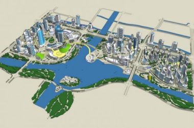 Sketchup规划模型|多高层混合城市规划体块，现代风格-BIM建筑网