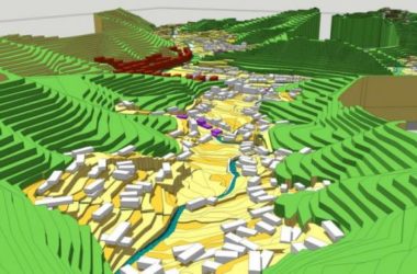 Sketchup规划模型|多层山地场地规划，现代风格-BIM建筑网