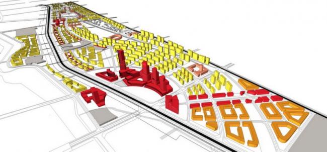 Sketchup Planning Model | Multi story Mixed City Planning, Modern Style