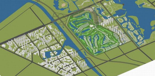 Sketchup Planning Model | Multi story Mixed City Planning, Modern Style