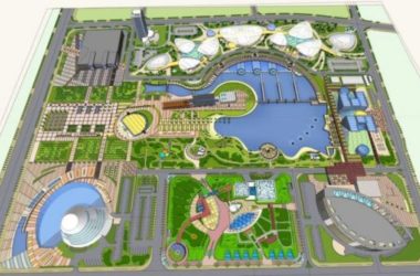 Sketchup规划模型|多高层混合规划景观城市设计，现代风格-BIM建筑网