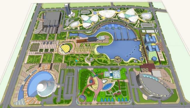 Sketchup Planning Model | Multi story Mixed Planning Landscape Urban Design, Modern Style