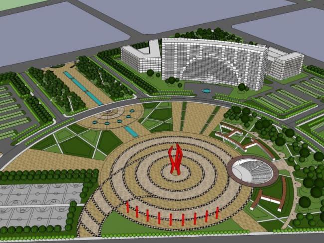 Sketchup Planning Model | Urban Design, Modern Style