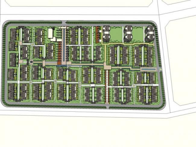 Sketchup Planning Model | High rise Residential Community Planning, Modern Style