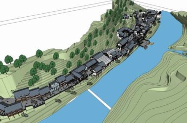 Sketchup规划模型|古镇改造，多层，中式古典风格-BIM建筑网