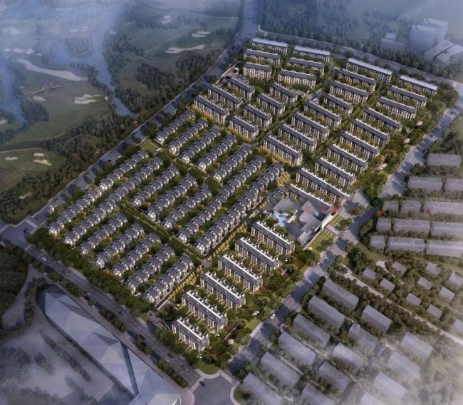 Sketchup别墅模型|联排别墅，花园洋房，现代风格