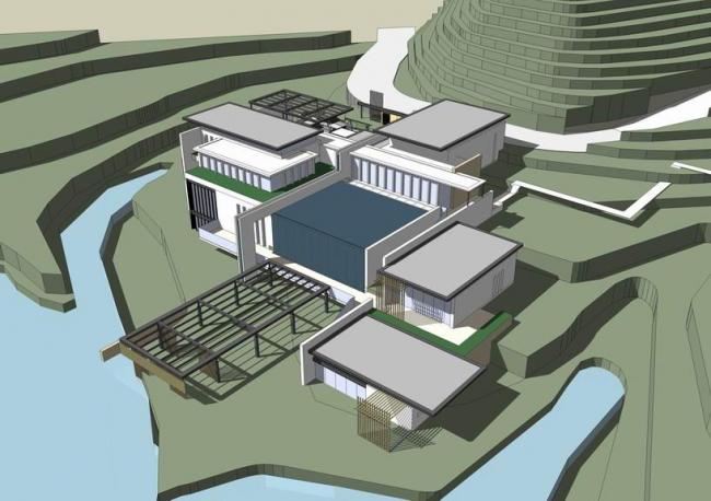 Sketchup别墅模型|山地别墅，独栋别墅，现代风格