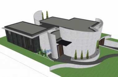 Sketchup别墅模型|独栋别墅，现代风格-BIM建筑网