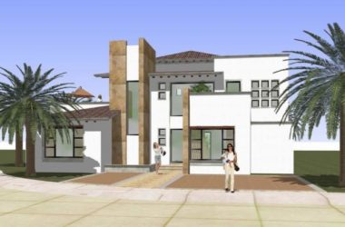 Sketchup别墅模型|独栋别墅，西班牙，地中海风格，古典-BIM建筑网