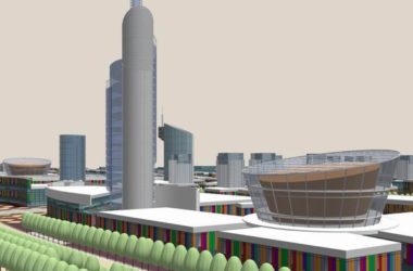 Sketchup规划模型|某市汽车城规划设计，现代风格-BIM建筑网