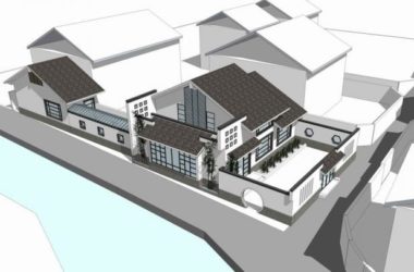 Sketchup别墅模型|独栋别墅，中式风格，居住建筑-BIM建筑网