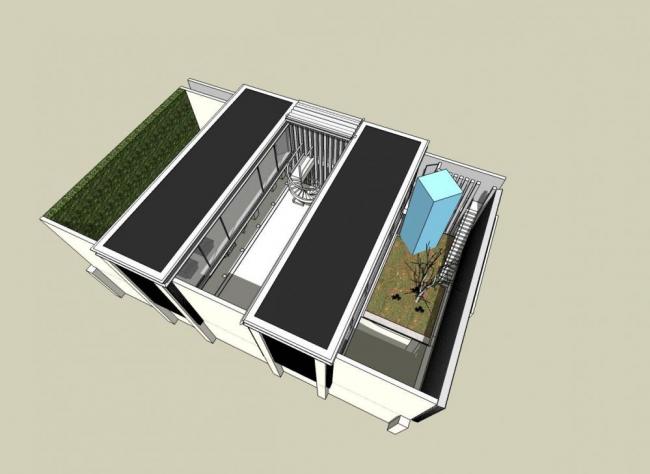 Sketchup别墅模型|独栋别墅，现代风格，多层，室内，家装，客厅，卧室，居住建筑