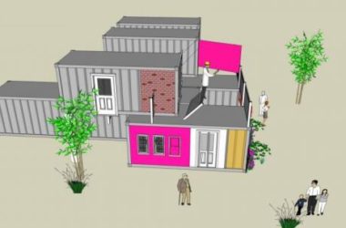 Sketchup别墅模型|集装箱式，居住建筑，多层，现代风格-BIM建筑网