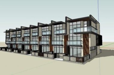 Sketchup别墅模型|联排别墅，现代风格-BIM建筑网