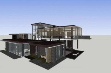 Sketchup别墅模型|独栋别墅，新中式风格-BIM建筑网