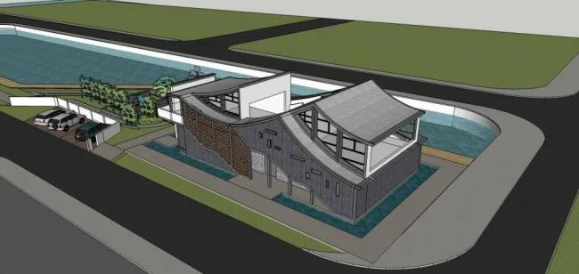 Sketchup别墅模型|独栋别墅，中式风格，居住建筑