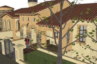 Sketchup别墅模型|两层住宅，双拼别墅，托斯卡纳风格，古典风格-BIM建筑网