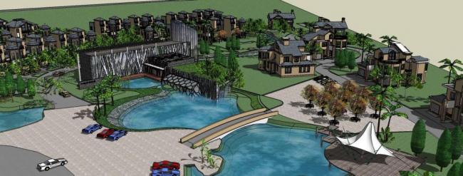 Sketchup别墅模型|欧式别墅，古典风格，会所，规划