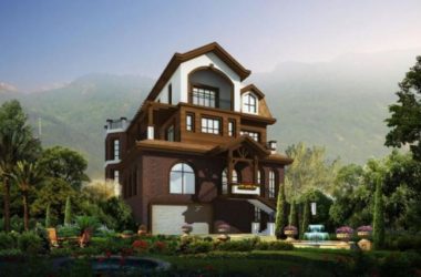 Sketchup别墅模型|独栋别墅，英式古典风格-BIM建筑网