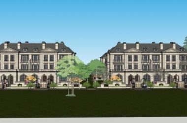 Sketchup别墅模型|联排别墅，法式古典风格-BIM建筑网