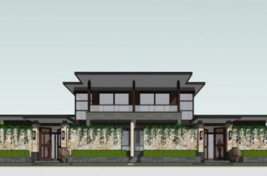Sketchup别墅模型|独栋别墅，新中式风格，居住建筑-BIM建筑网