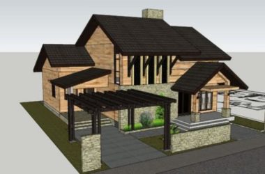 Sketchup别墅模型|独栋别墅，古典风格-BIM建筑网