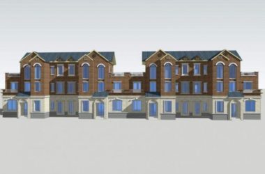 Sketchup别墅模型|联排别墅，英式古典风格-BIM建筑网